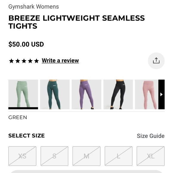 Gymshark Breeze Lightweight Seamless 